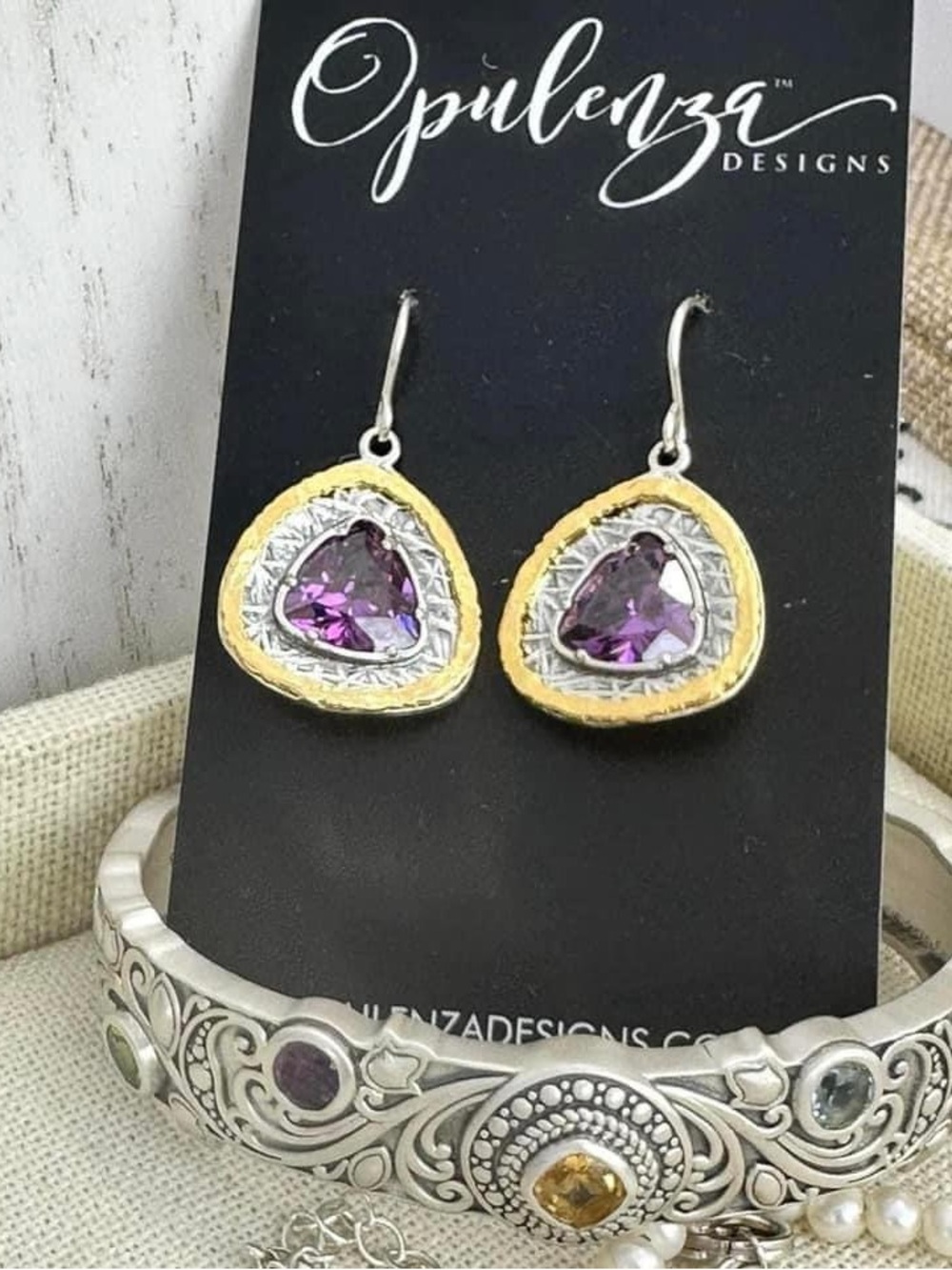 Opulenza Amethyst Earrings